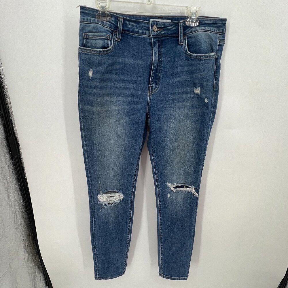 Vervet Distressed Crop Skinny Jeans Size 14/32
